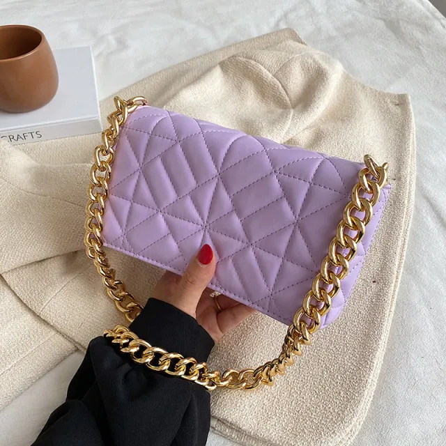 Latty Women's Minimalist Quilted Flap Handbag