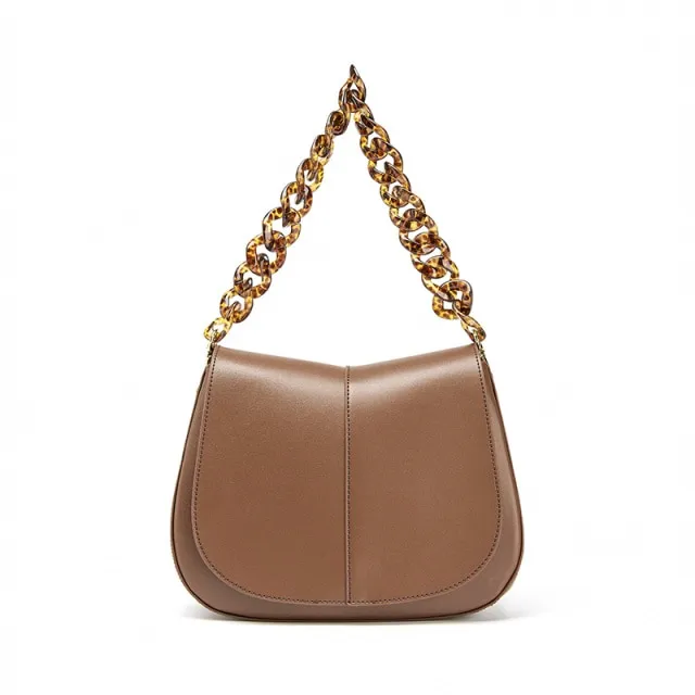 Loren Women's Leather Handbag With Chain
