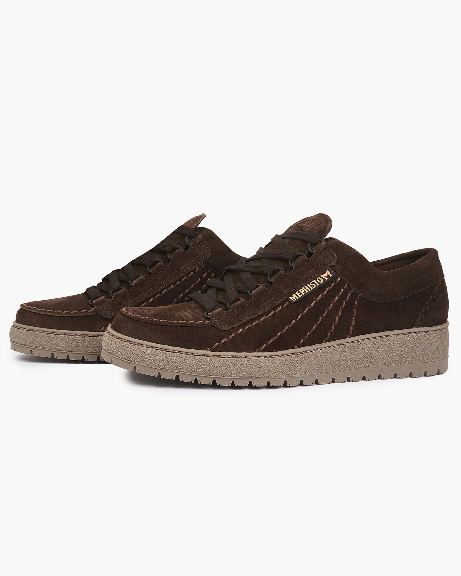 Mephisto Rainbow Shoes - Velours / Dark Brown