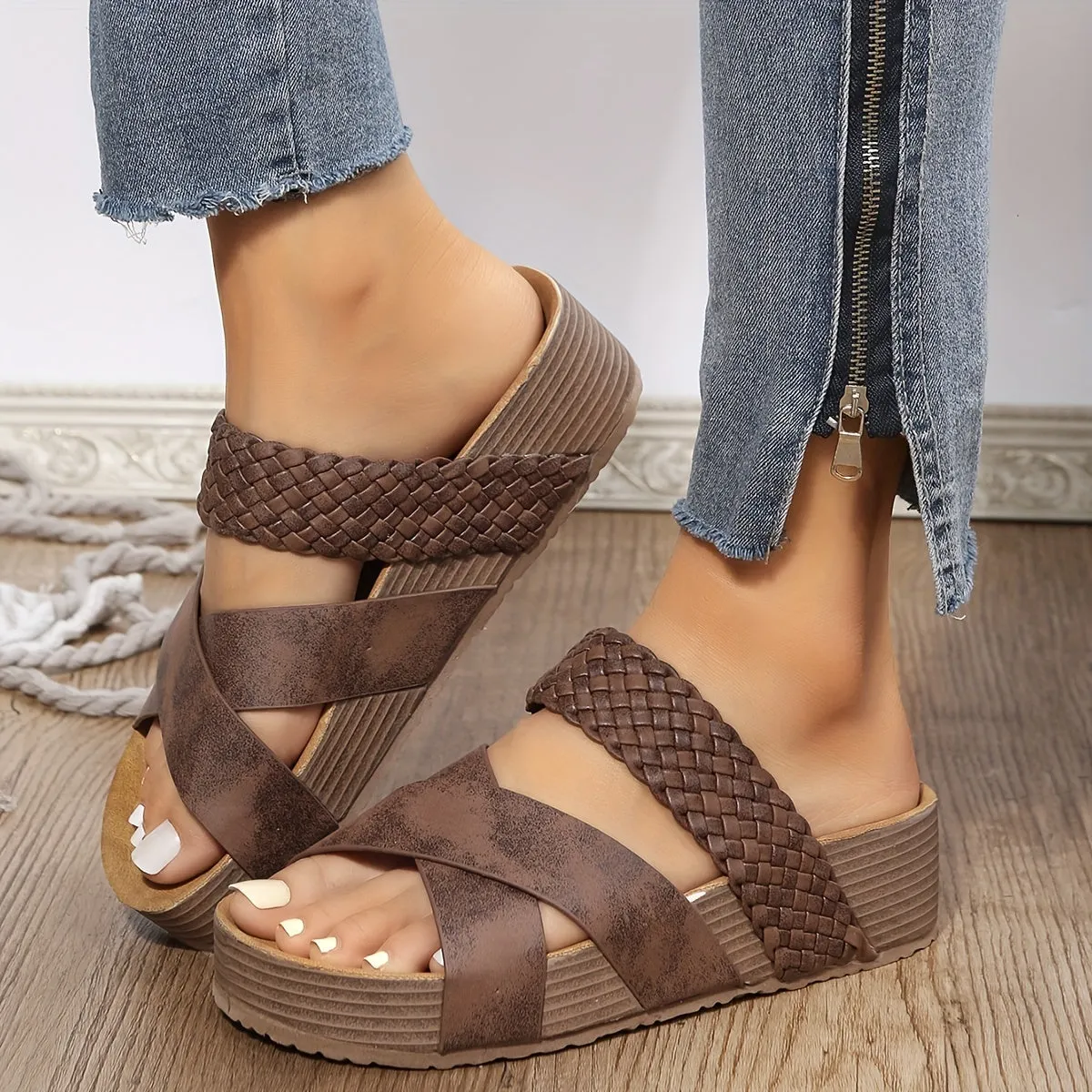 Modern and stylish platform sandals