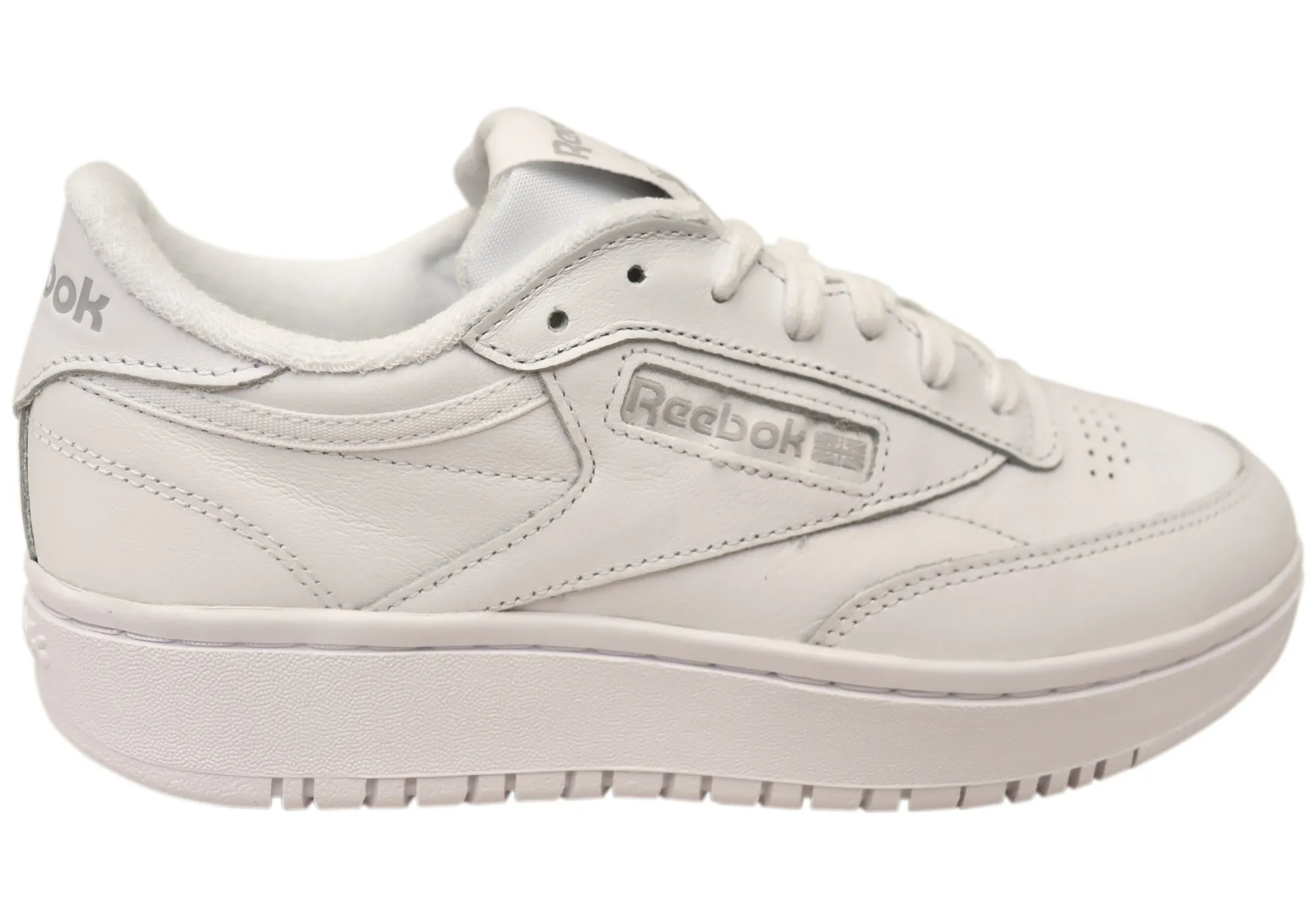 Reebok Club C Double Womens Leather Comfortable Sneakers