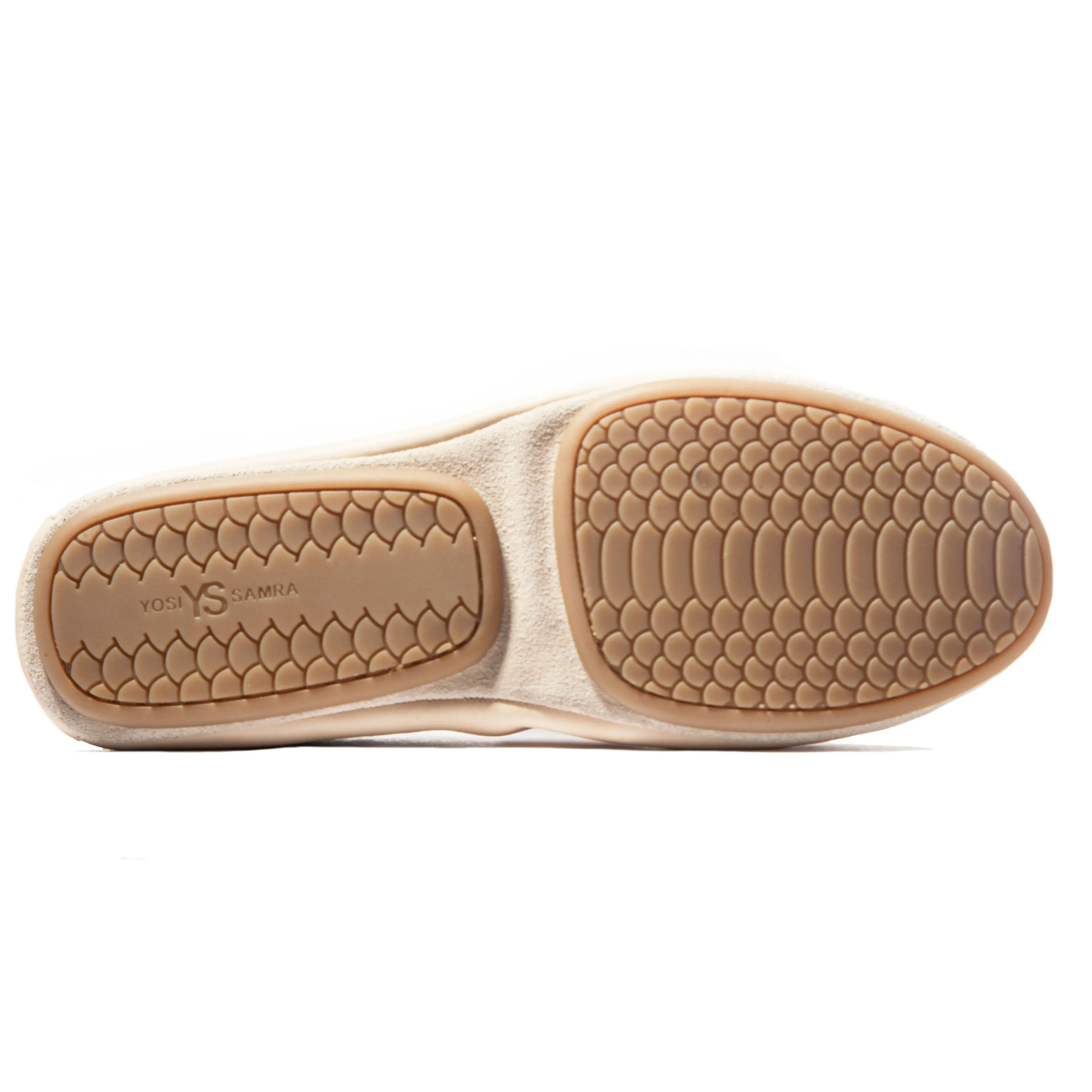 Samara Foldable Ballet Flat in Nude Leather