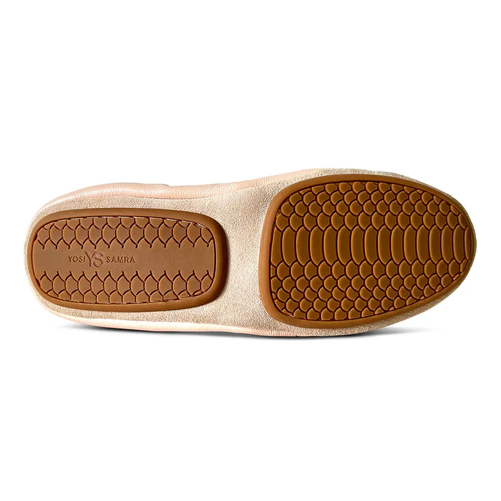 Sofia Ankle Wrap Flats - Blush