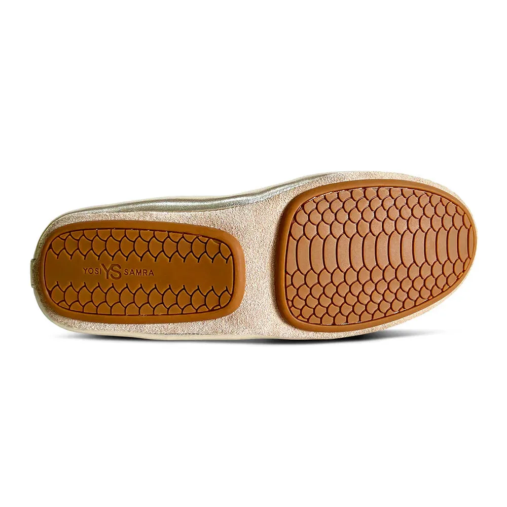 Sofia Ankle Wrap Flats - Gold