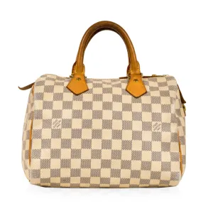 Speedy 25 - Damier Azur