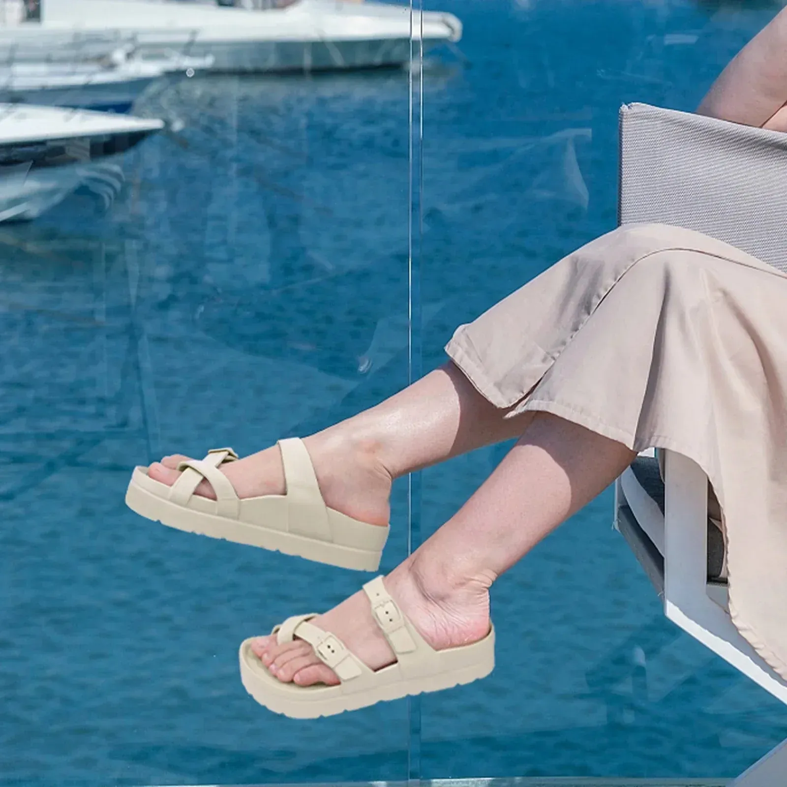 Stylish Insole Platform Sandals