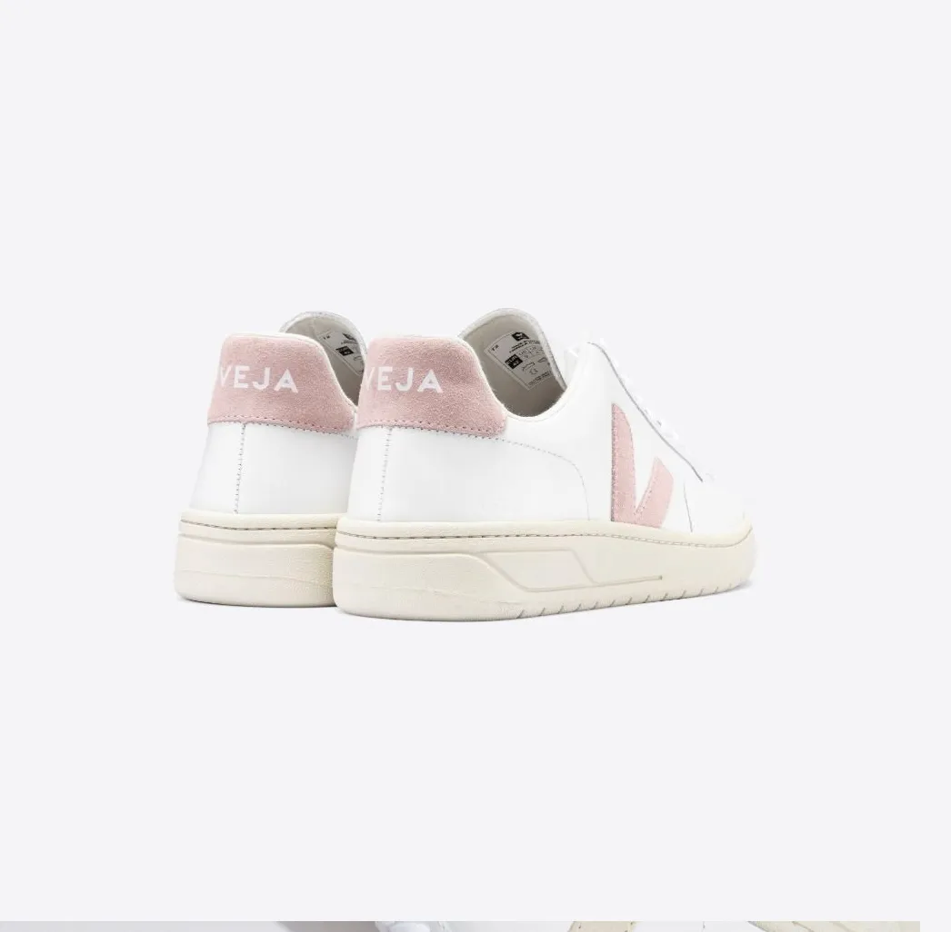 Veja V-12 Leather Sneaker- Extra White Babe
