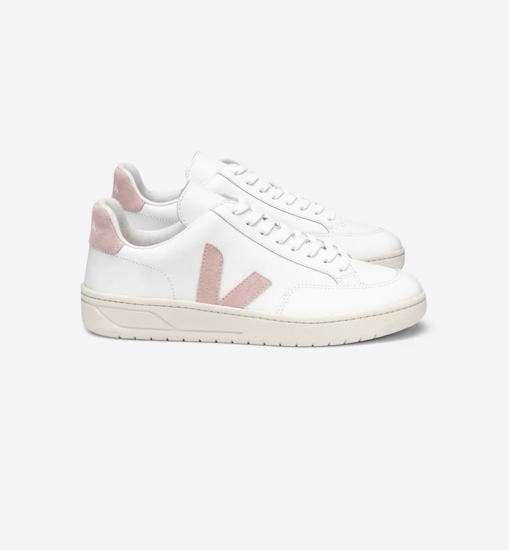 Veja V-12 Leather Sneaker- Extra White Babe