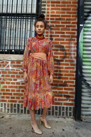 Wallis 1970s Floral Woven Dress - SOLD