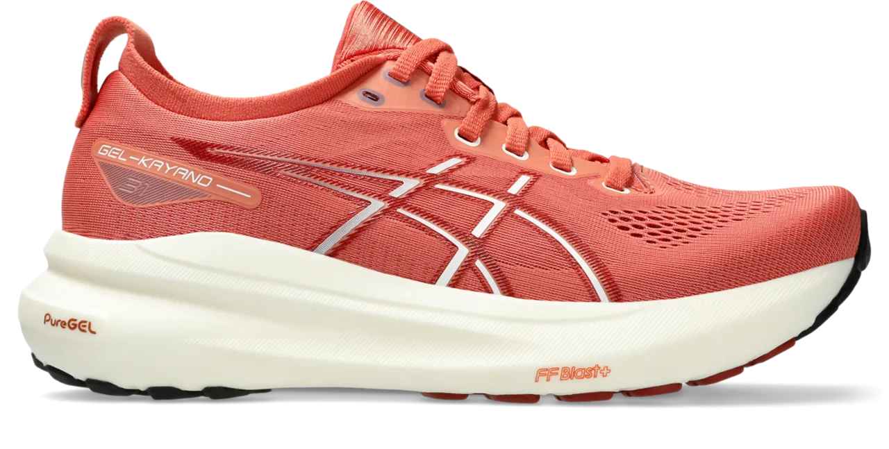 Women's GEL-Kayano 31 (600 - Desert Red/White)